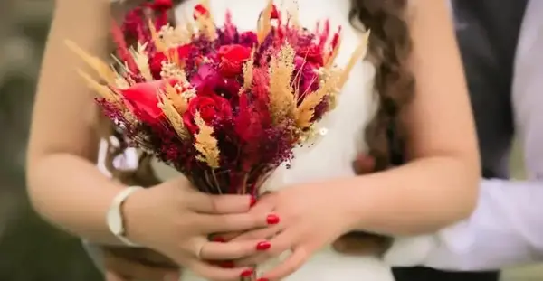عکس دسته گل با گندم
