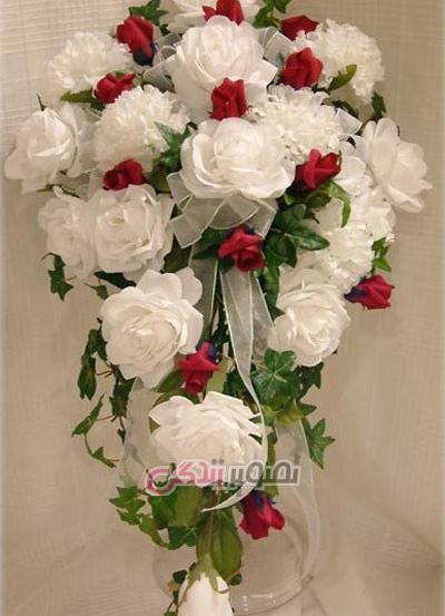 عکس دسته گل عروس کریستالی