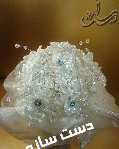 عکس دسته گل عروس کریستالی