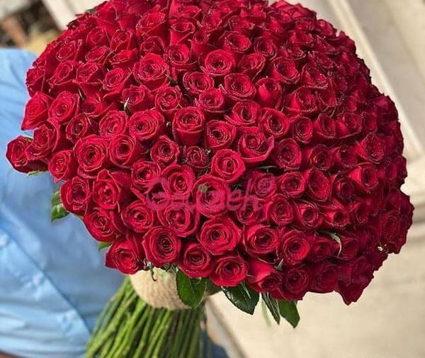 عکس دسته گل قرمز بزرگ