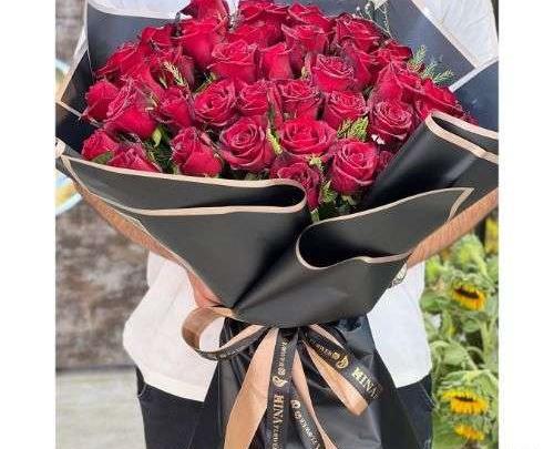 عکس دسته گل قرمز بزرگ
