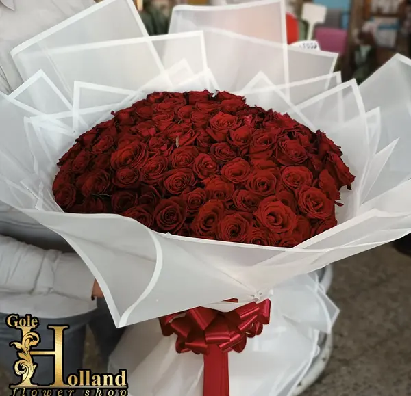 عکس دسته گل قرمز بزرگ