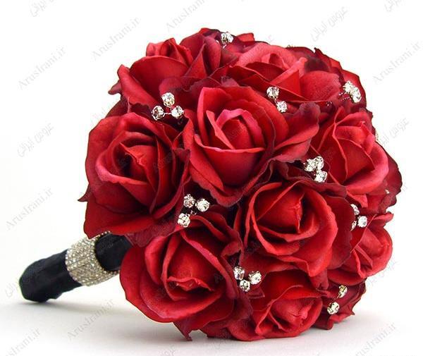 عکس دسته گل قرمز برای عروس
