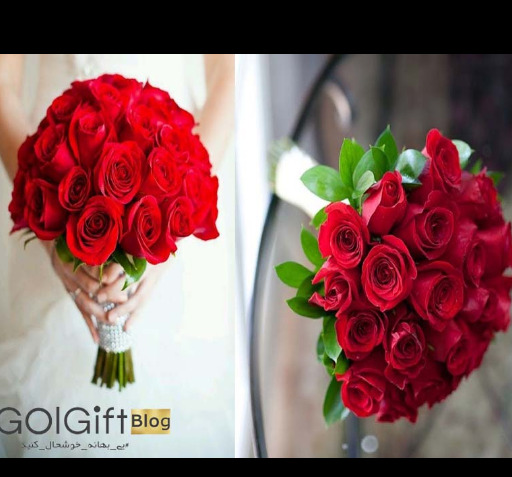 دانلود عکس دسته گل رز قرمز عروس