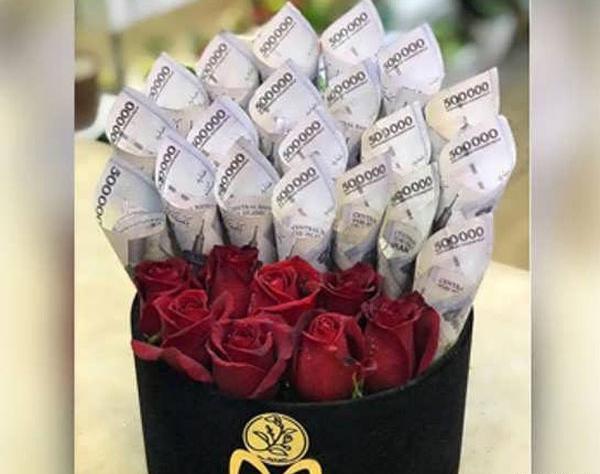 عکس مدل دسته گل با پول