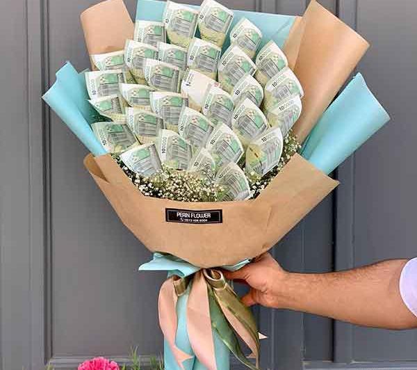 عکس مدل دسته گل با پول