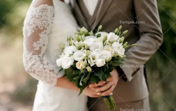 عکس از دسته گل عروس طبیعی