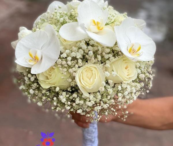 عکس از دسته گل عروس طبیعی