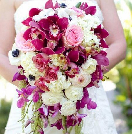 عکس از دسته گل عروس طبیعی