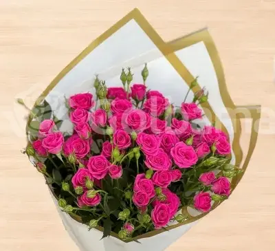 عکس دسته گل رز ساده