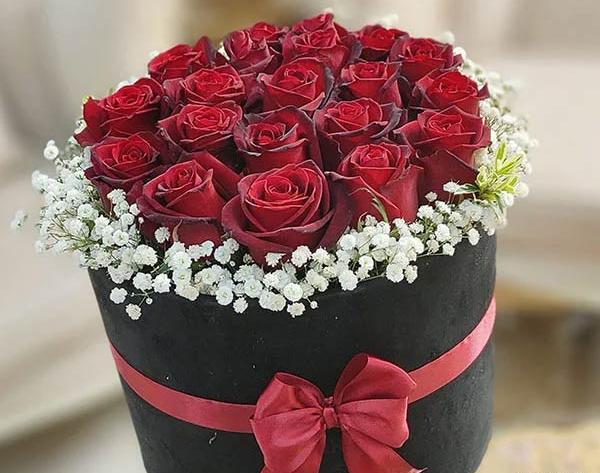 عکس دسته گل رز ساده