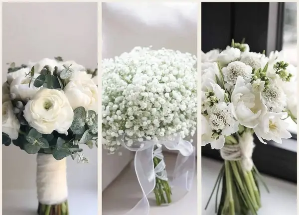 عکس دسته گل عروس ساده