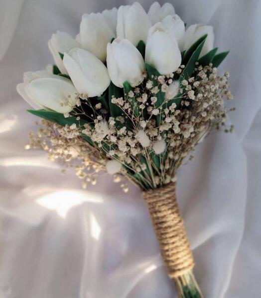 عکس دسته گل عروس ساده
