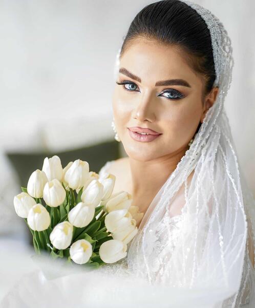 عکس دسته گل شیپوری عروس