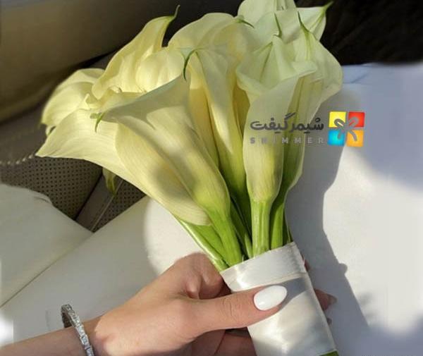 عکس دسته گل شیپوری عروس