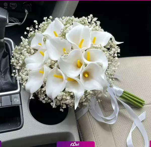 عکس دسته گل شیپوری عروس
