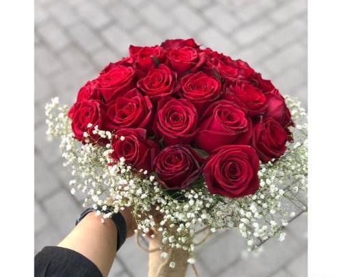 عکس دسته گل سرخابی