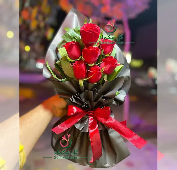 عکس دسته گل رز سیاه