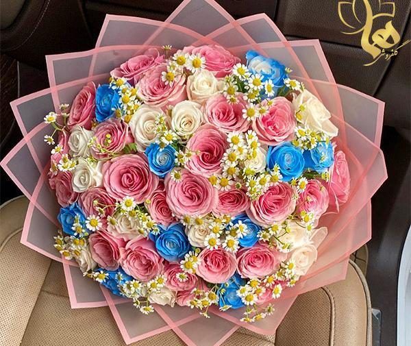 عکس دسته گل رز سیاه