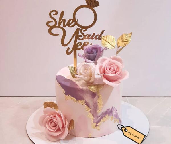 عکس کیک و دسته گل سالگرد ازدواج