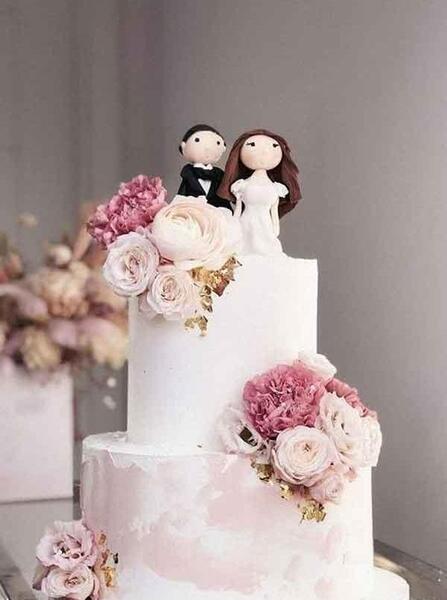 عکس کیک و دسته گل سالگرد ازدواج