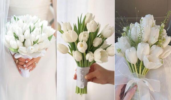 عکس دسته گل عروسی سفید