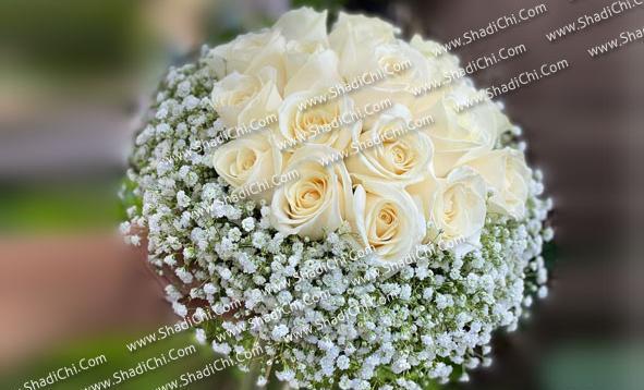 عکس دسته گل عروسی سفید