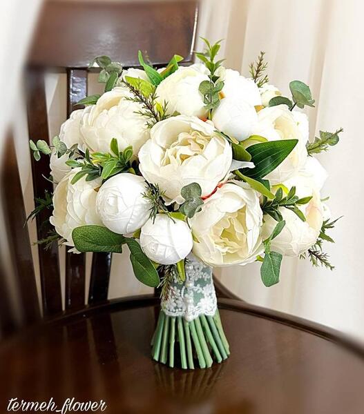 عکس دسته گل عروسی سفید