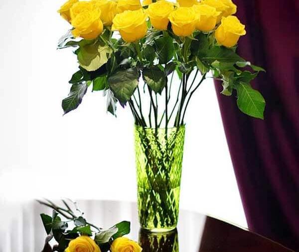 عکس دسته گل زرد رنگ