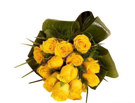 عکس دسته گل زرد رنگ