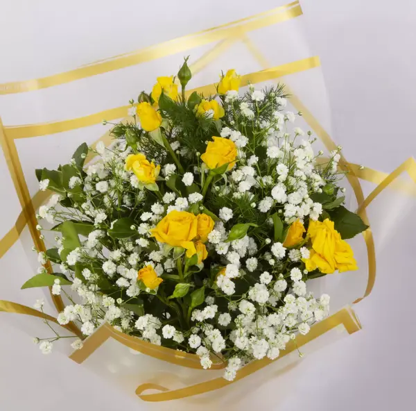 عکس دسته گل زرد رنگ