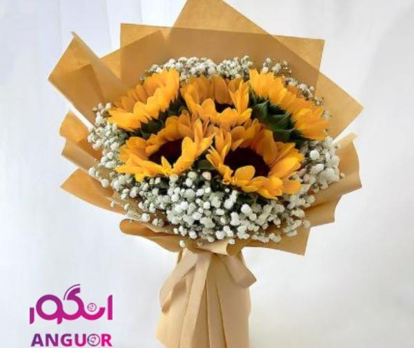 عکس دسته گل زرد رنگ