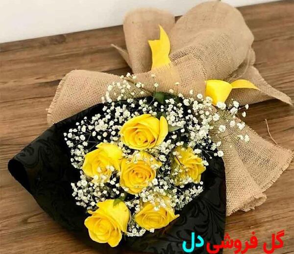 عکس دسته گل رز زرد
