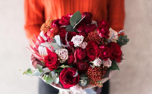 عکس دسته گل رنگارنگ زیبا