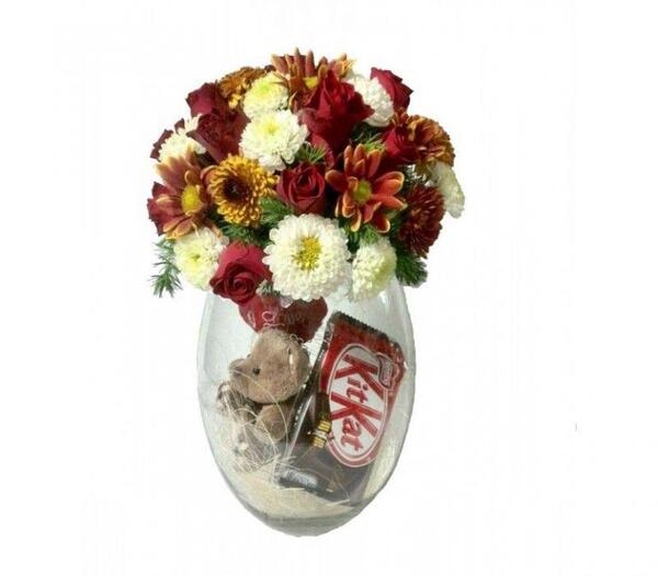 عکس دسته گل و گلدان