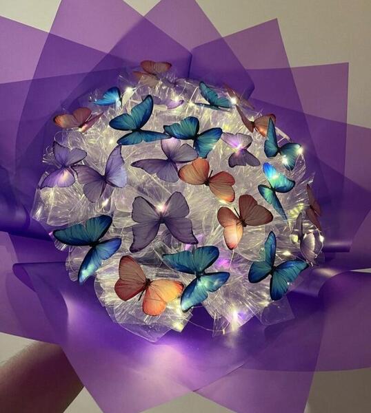 عکس دسته گل پروانه ای