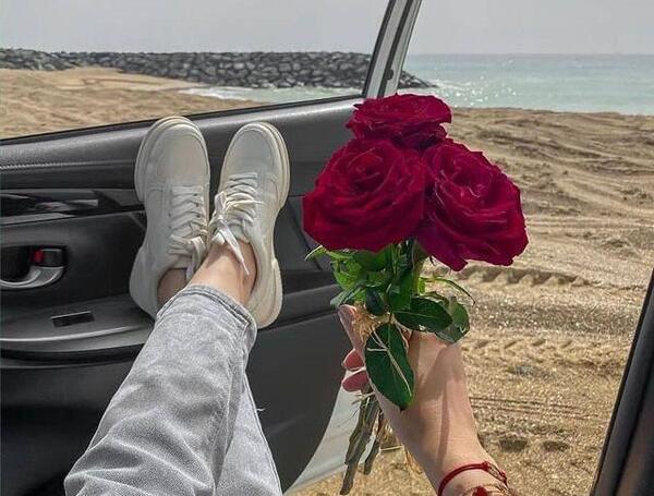 عکس دسته گل تو ماشین ۲۰۷