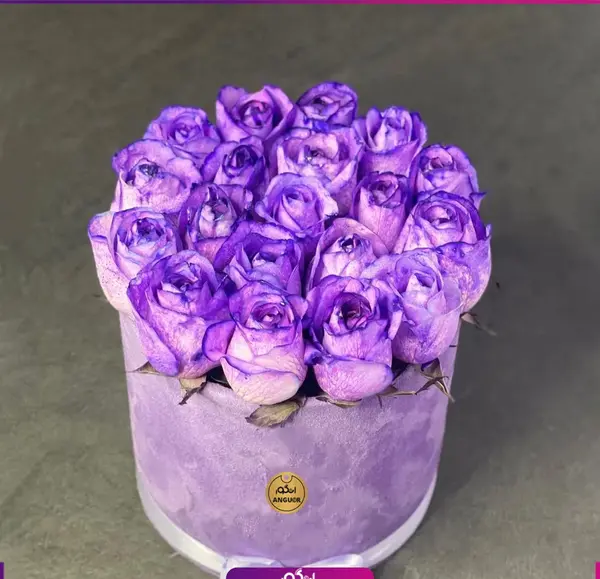 عکس دسته گل بنفش بزرگ