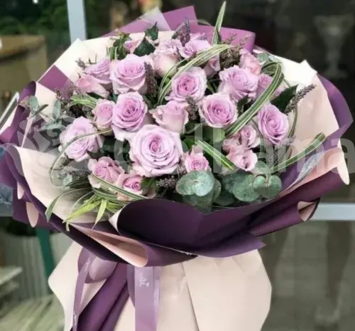 عکس دسته گل بنفش بزرگ