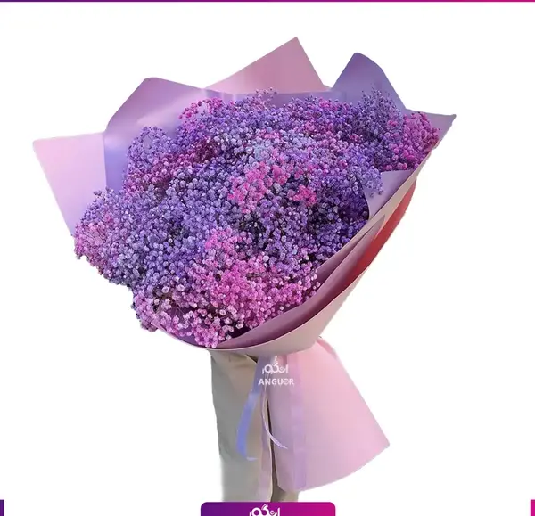 عکس دسته گل بنفش بزرگ