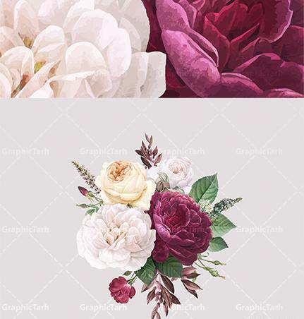 دانلود عکس دسته گل رز بنفش