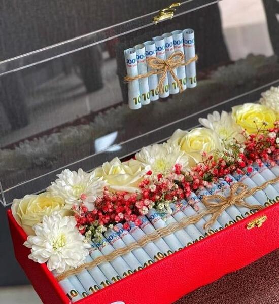 عکس از دسته گل پول