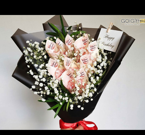 عکس از دسته گل پول