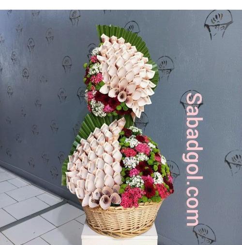 عکس از دسته گل پول