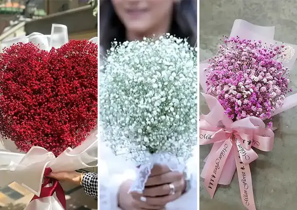 عکس دسته گل بزرگ ژیپسوفیلا