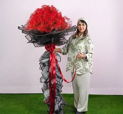 عکس دسته گل ژیپسوفیلا ابی