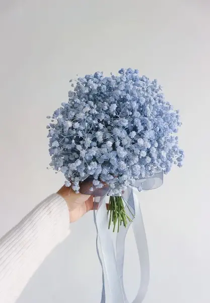 عکس دسته گل ژیپسوفیلا ابی