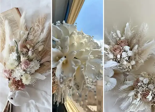 عکس دسته گل عروس جدید اینستاگرام