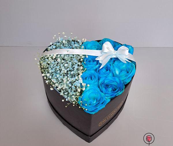 عکس دسته گل عروس رز ابی