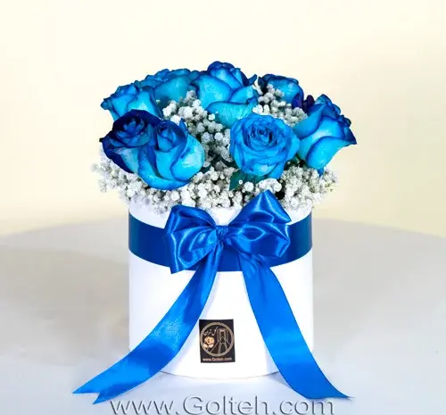 عکس مدل دسته گل عروس رز ابی